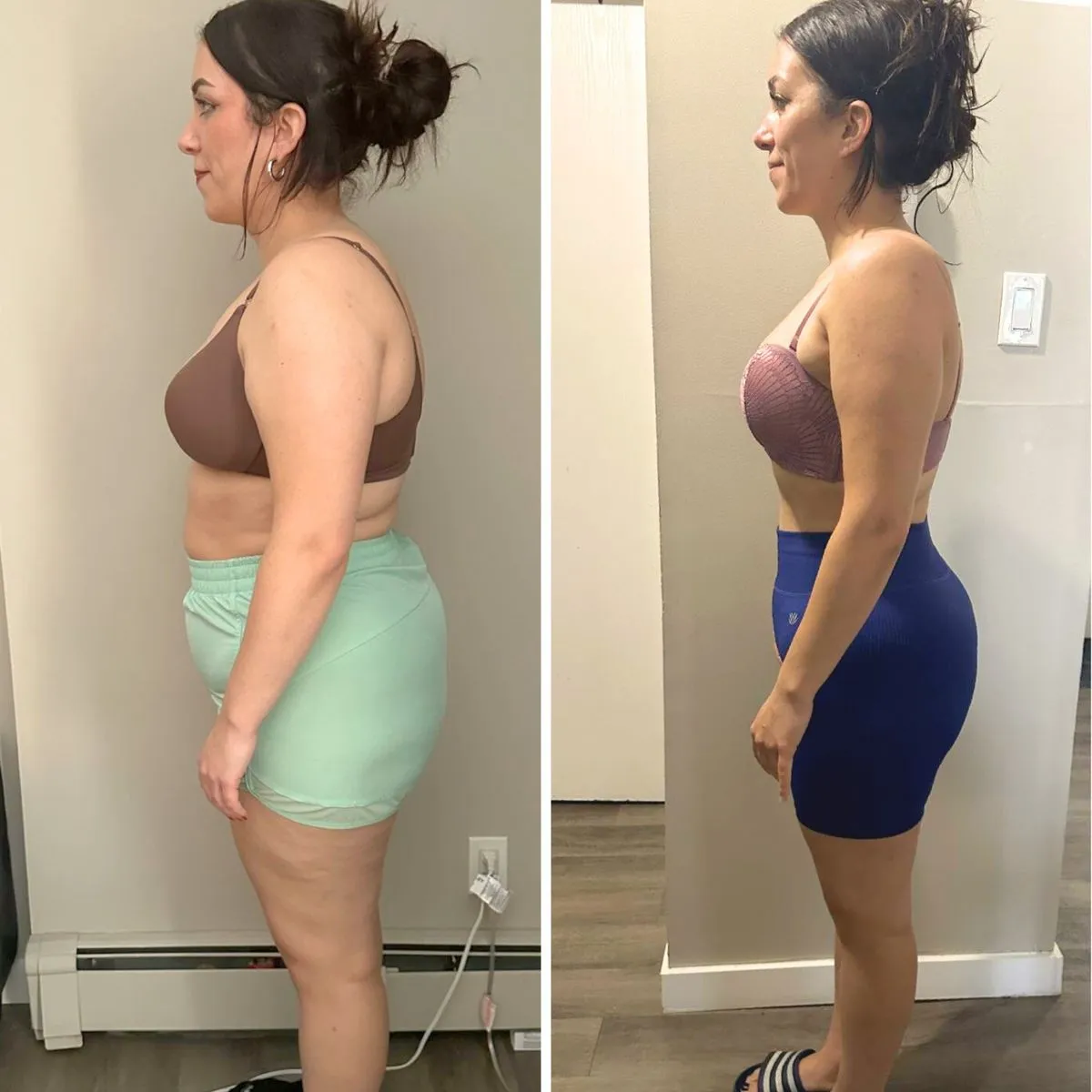 Transformación femenina antes y después en 21 días